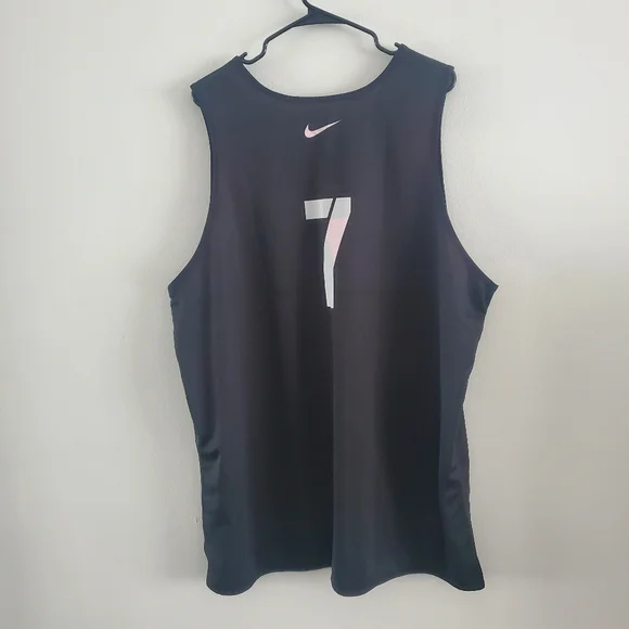 Nike FIBA 3x3 Reversible Basketball Jersey #7 Black/Red AR0651-654 Mens 3XL Tall - Picture 2 of 7